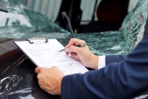 lawyer working to settle injury case