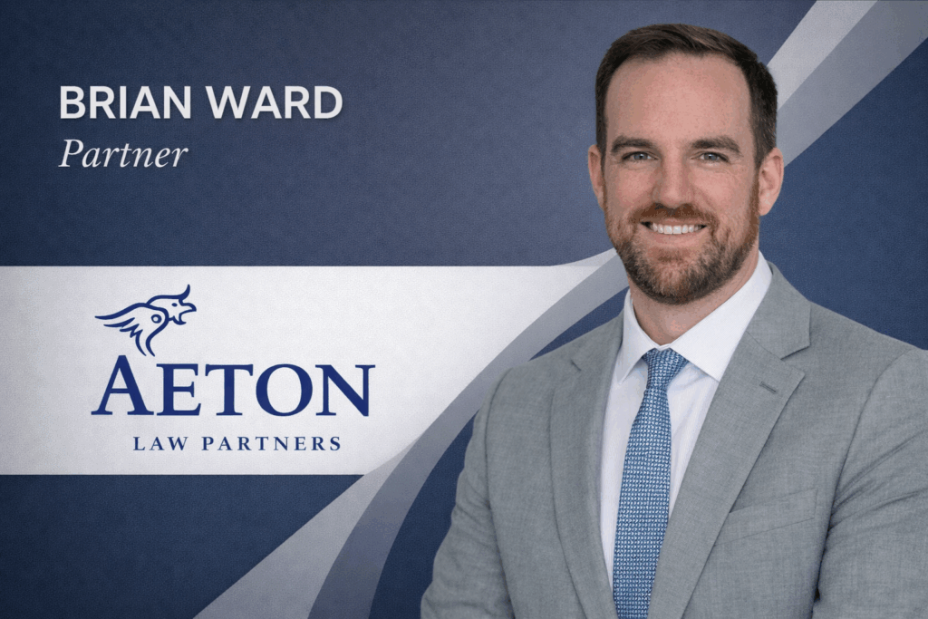 Brian Ward Partner Announcement | Aeton Law Partners